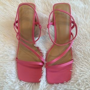 NEW w/tags- hot pink sandals Sz 39